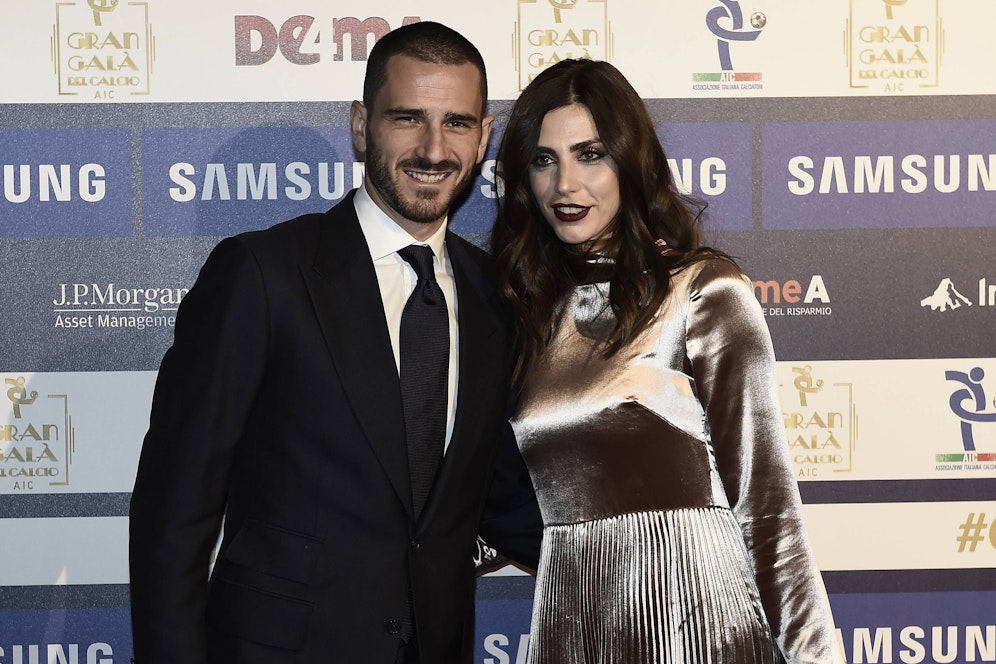 Leonardo Bonucci und Martina Maccari. 