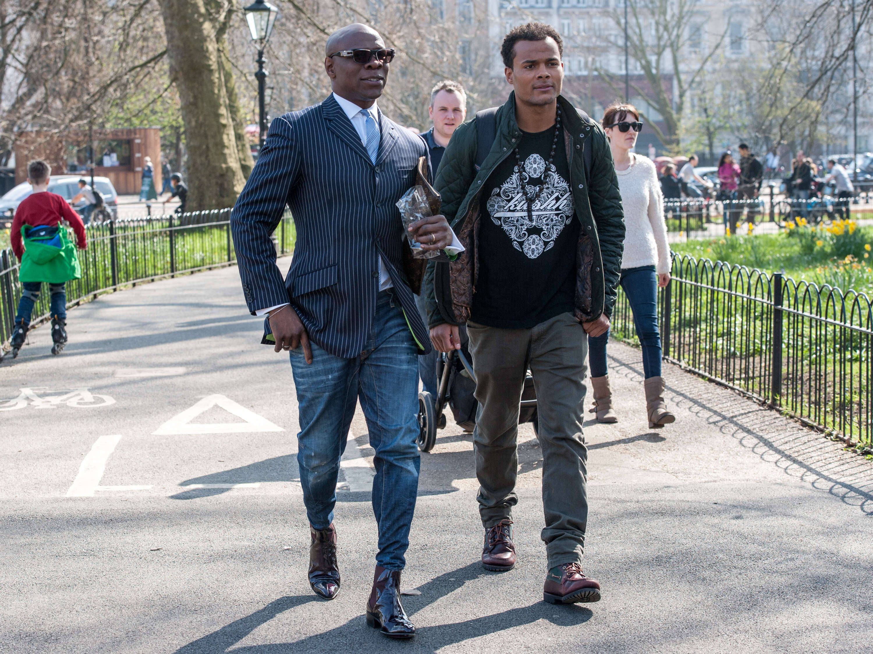 Chris Eubank mit seinem Sohn Sebastion