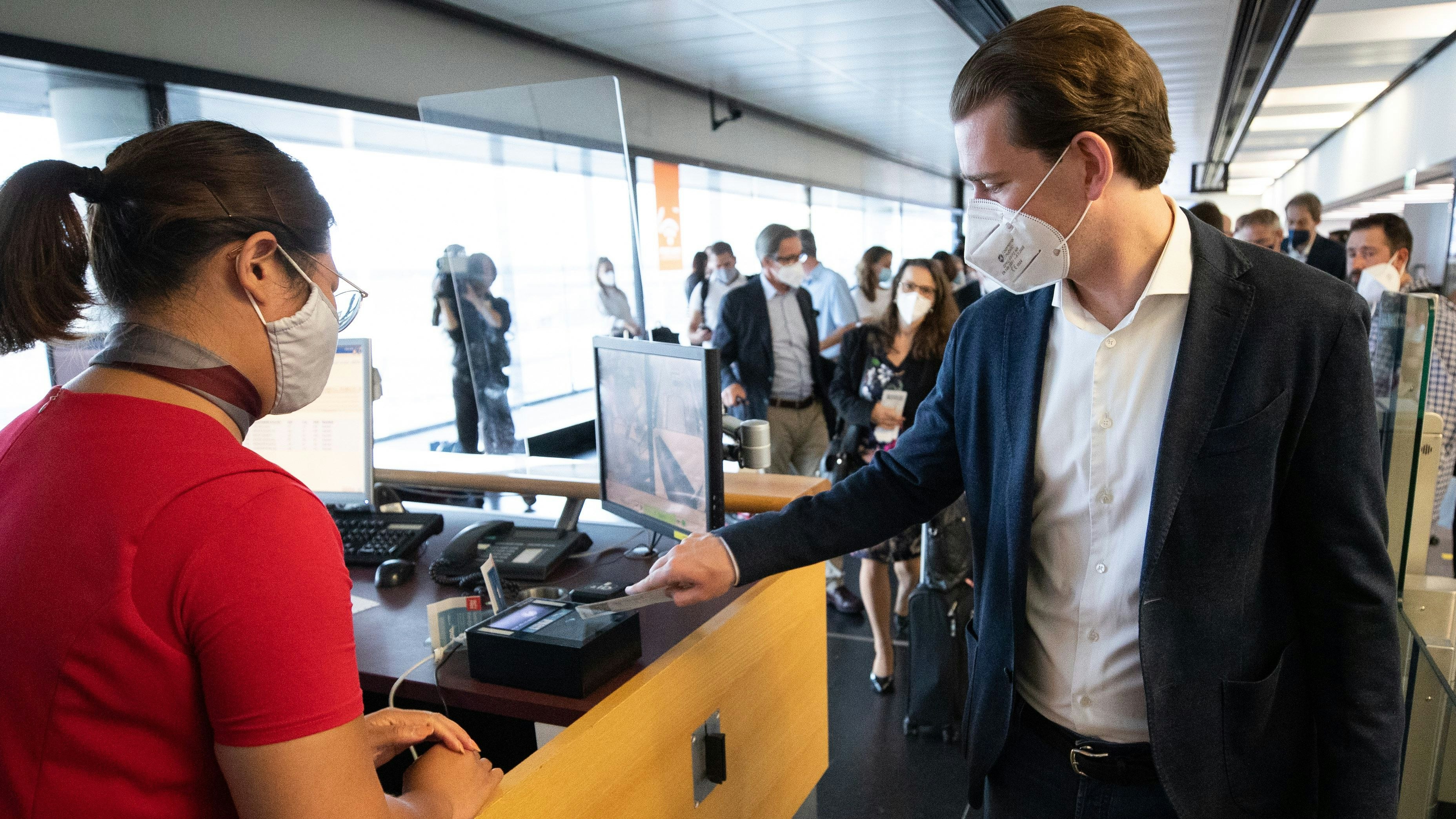 Sebastian Kurz reiste am Sonntag von Wien nach New York.