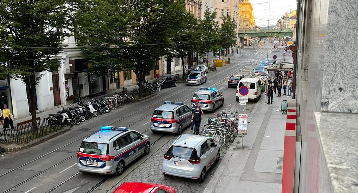 Polizeieinsatz am Samstag in Wien. (Symbolfoto)