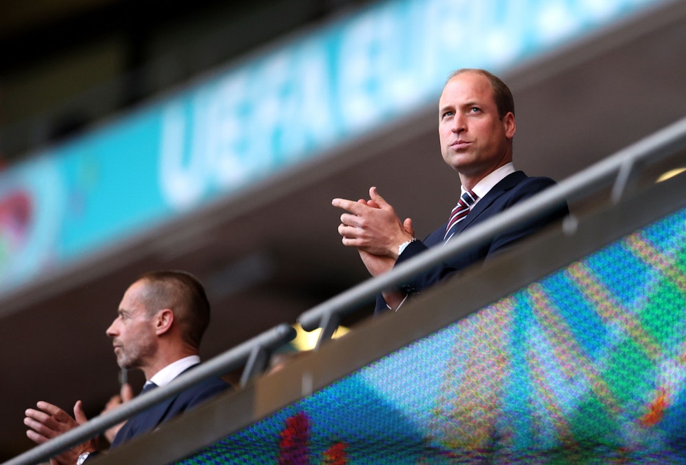 Prinz William drückt die Daumen