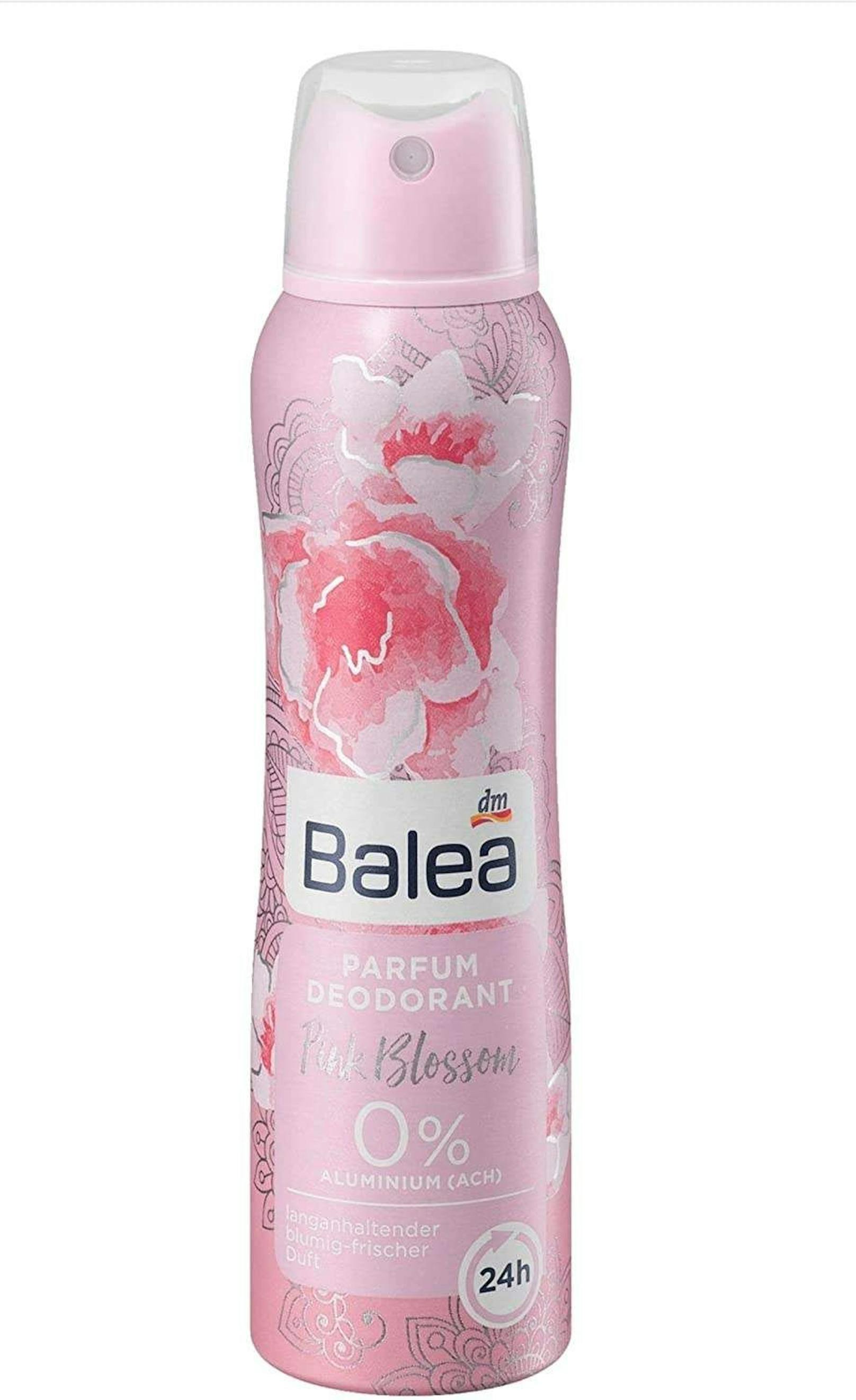 Das Balea Parfum Deodorant Pink Blossom von dm bekam mit 45 Punkten sogar weniger als die Hälfte des möglichen Erreichbaren.