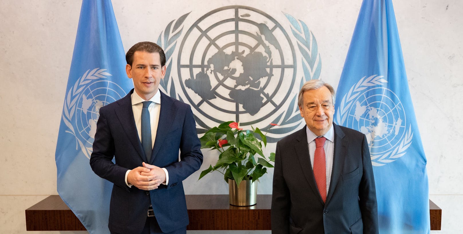 Auch ein Treffen mit UNO-Generalsekretär António Guterres stand in New York für Kurz auf dem Programm.