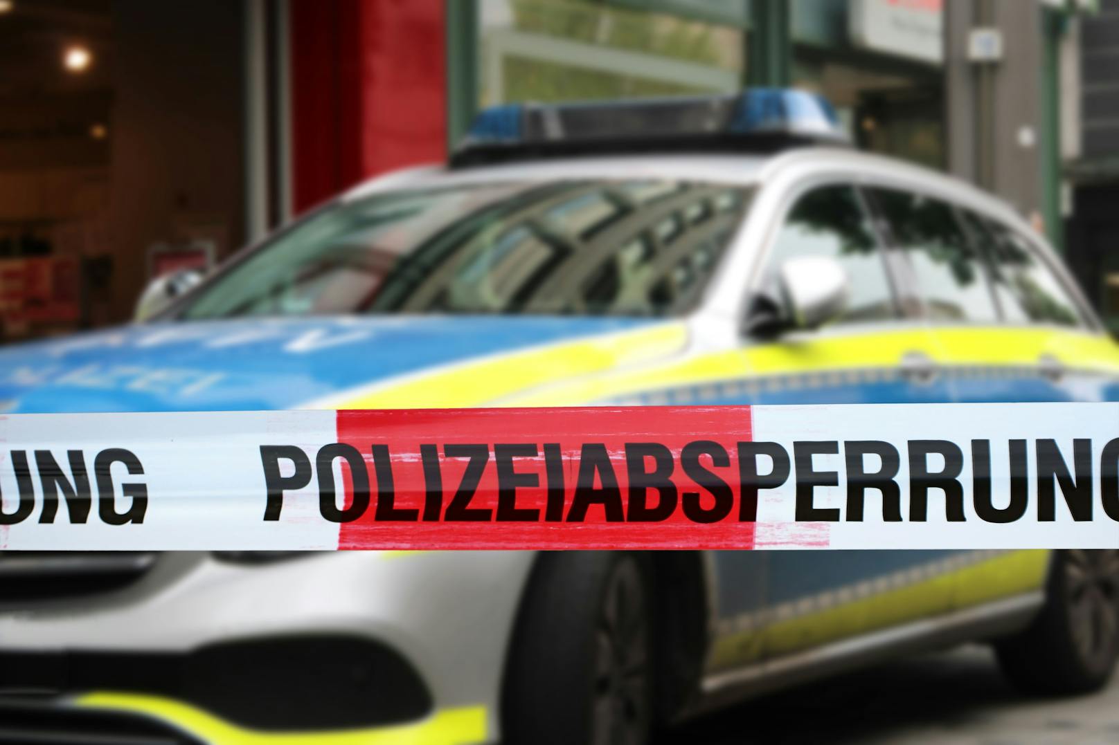 Polizeiauto in Deutschland m Einsatz (Archivfoto)