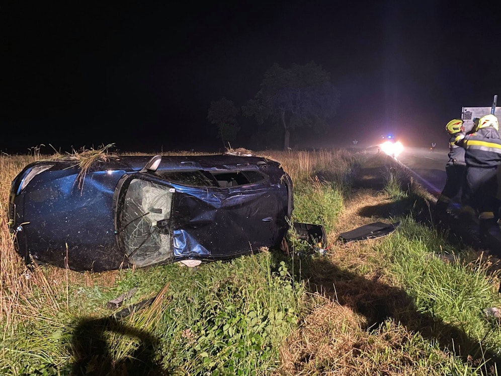 Der Lenker überschlug sich mehrfach.