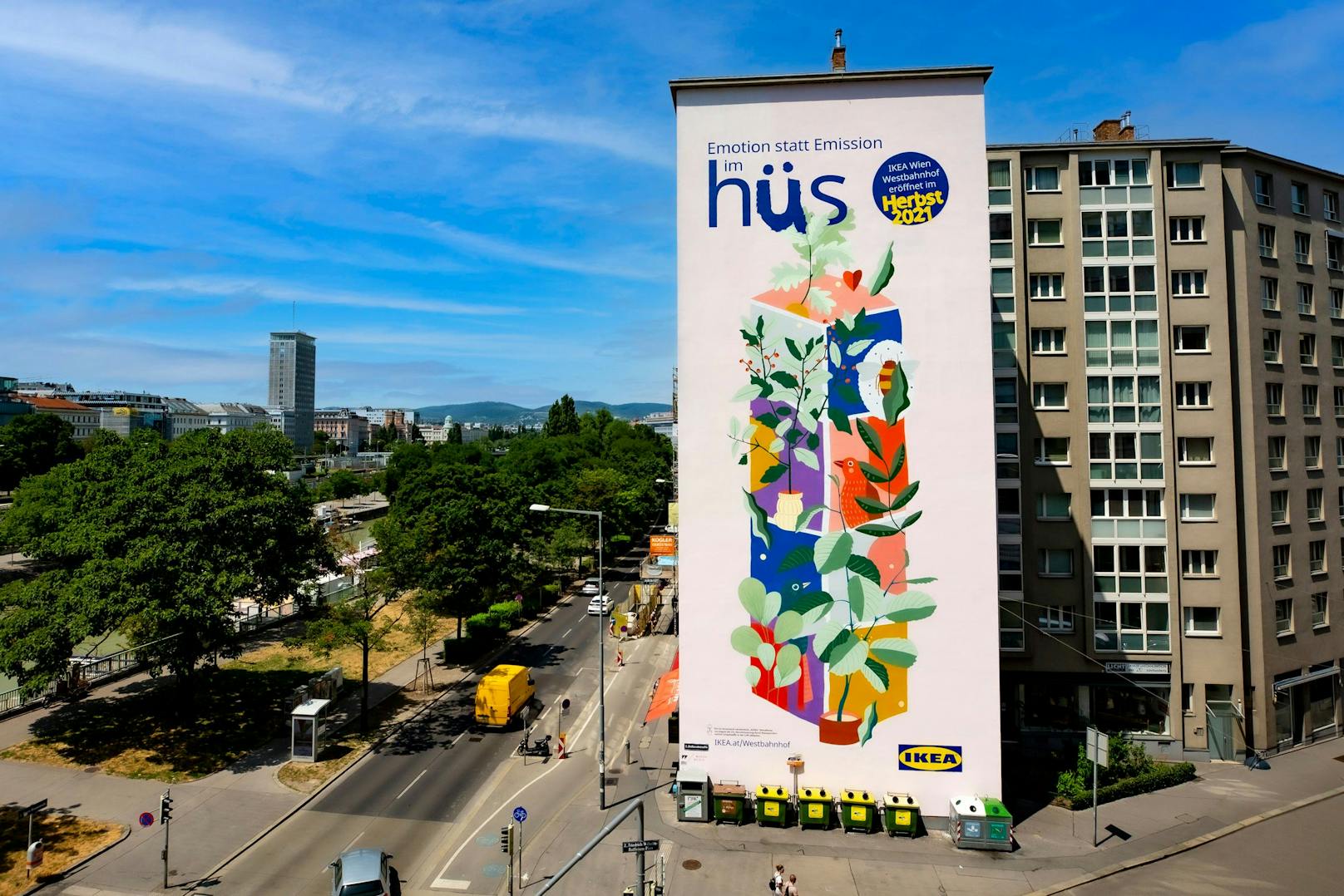 Emotion statt Emission: IKEA Österreich startet Kampagne mit CO2-absorbierender Street Art Wall