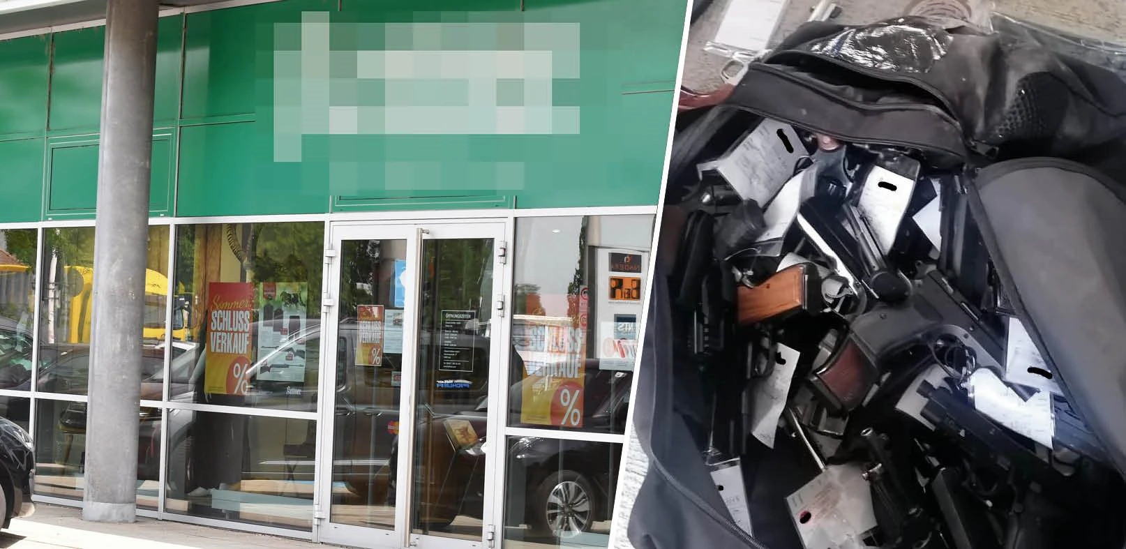 Der 17-Jährige flüchtete laut Polizei mit einer Tasche voll mit 41 Waffen.