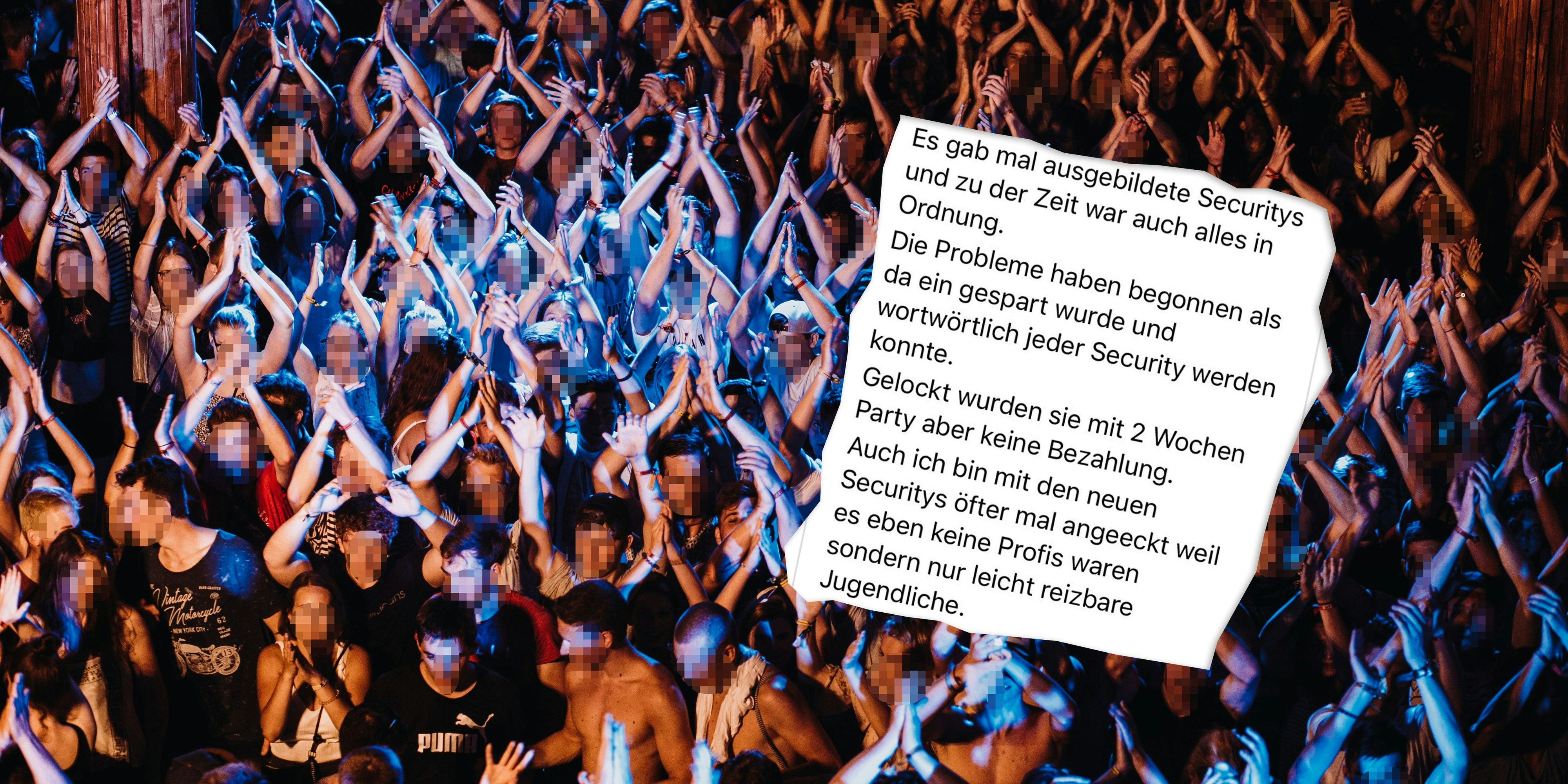 Keine Bezahlungung - dafür zwei Wochen Party