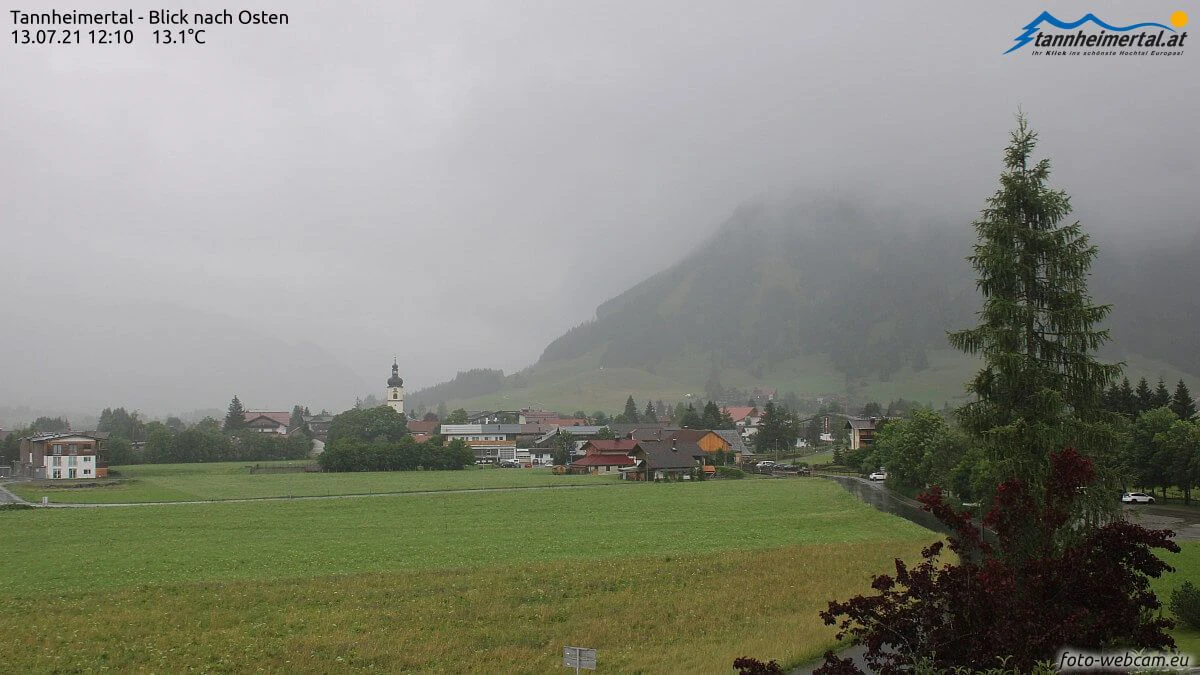 Kräftige Regenschauer in Tirol