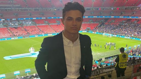 Norris trug die Uhr beim EURO-Finale Italien gegen England.