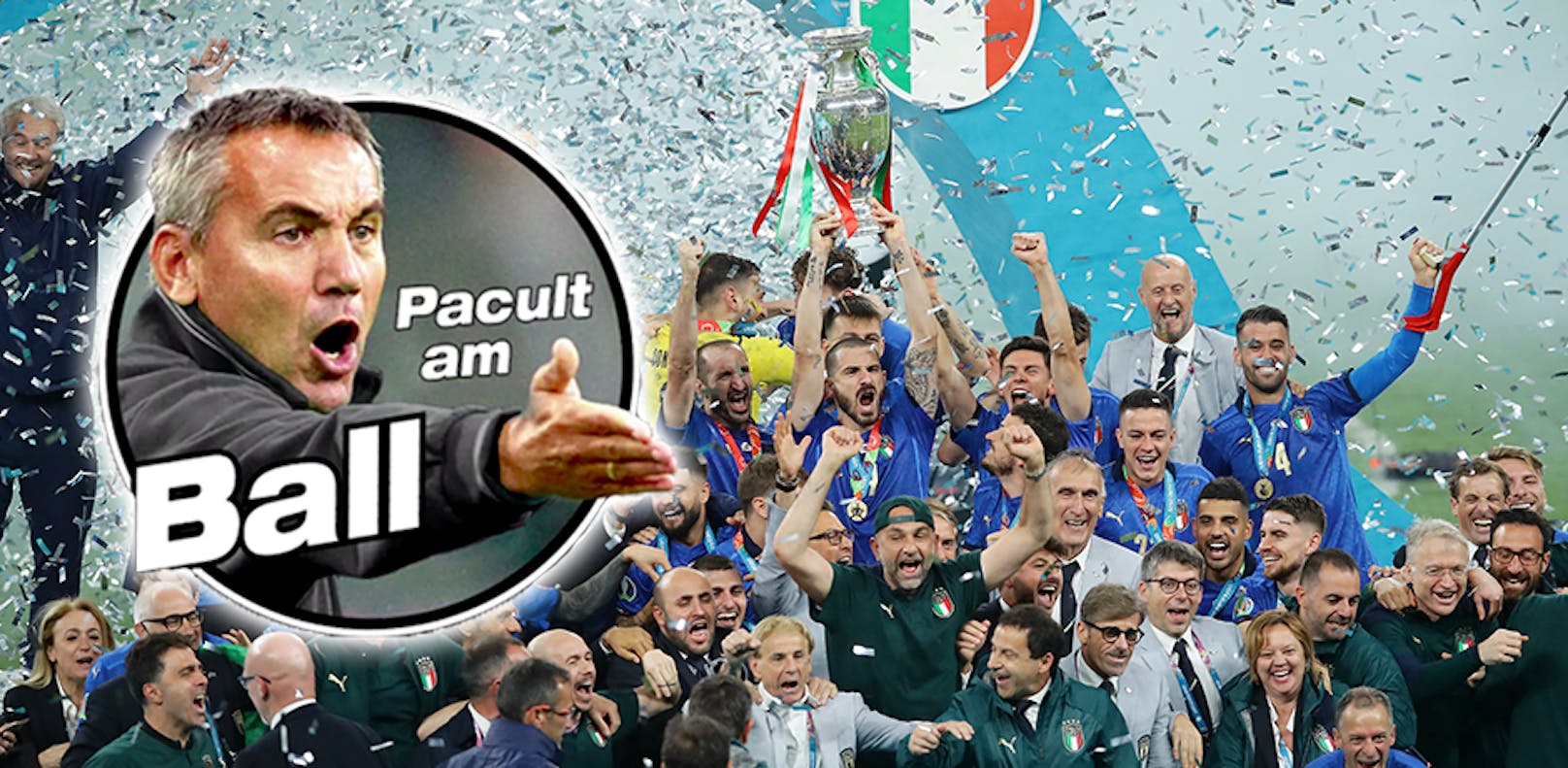 Italien ist Europameister! "Heute"-Experte Peter Pacult wählte vier Azzurri in seine Elf der EM. Wer sonst noch dabei ist, erfahrt ihr in der Diashow!