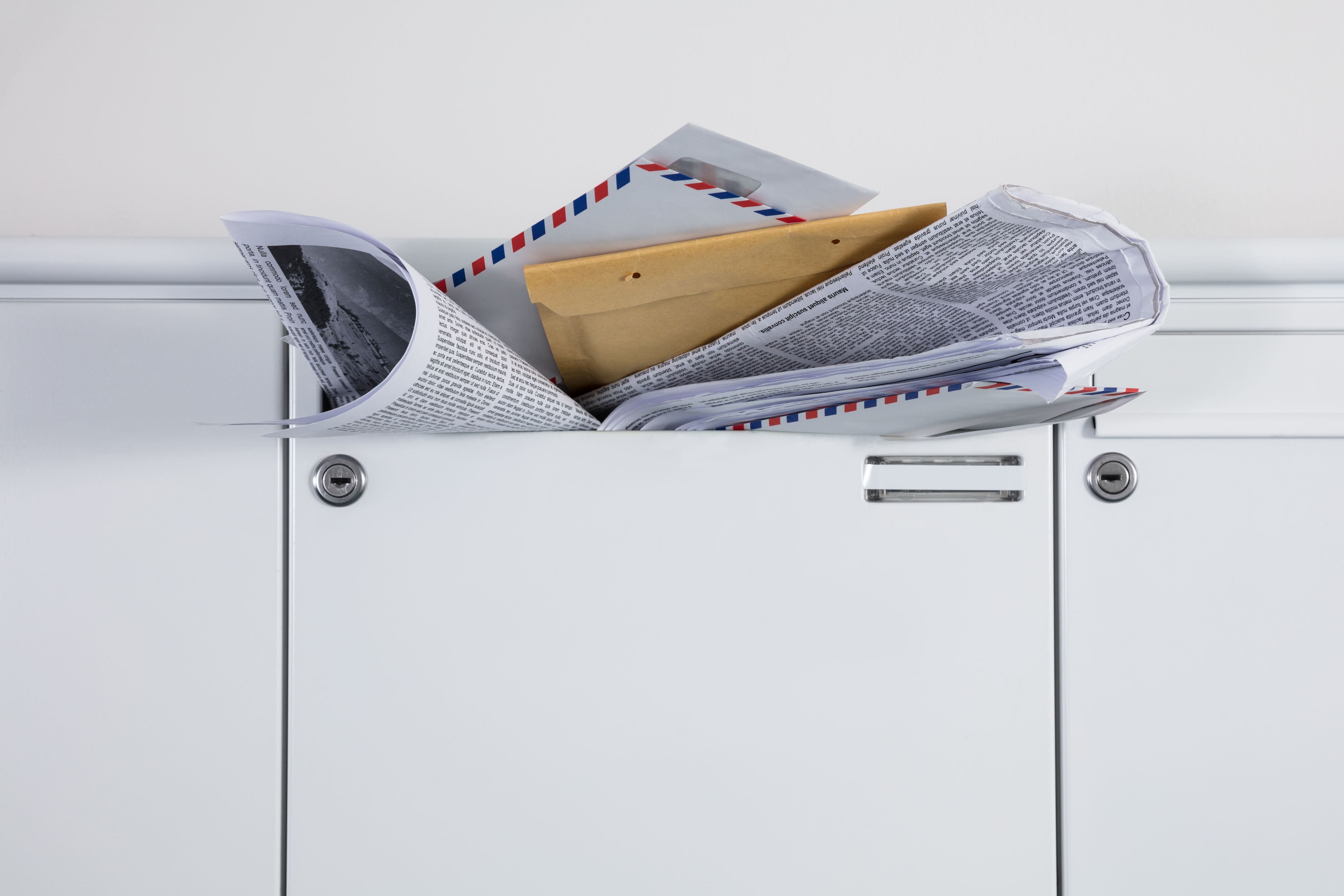 Briefkästen sollten von Nachbarn geleert werden. 