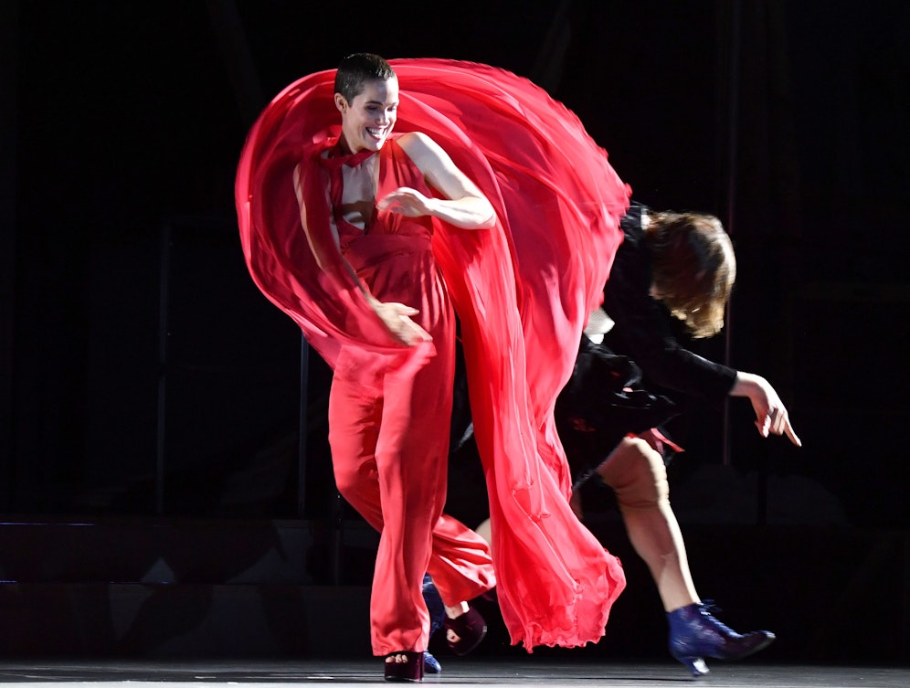 Verena Altenberger bei einem Fototermin der Salzburger Festspiele 2021