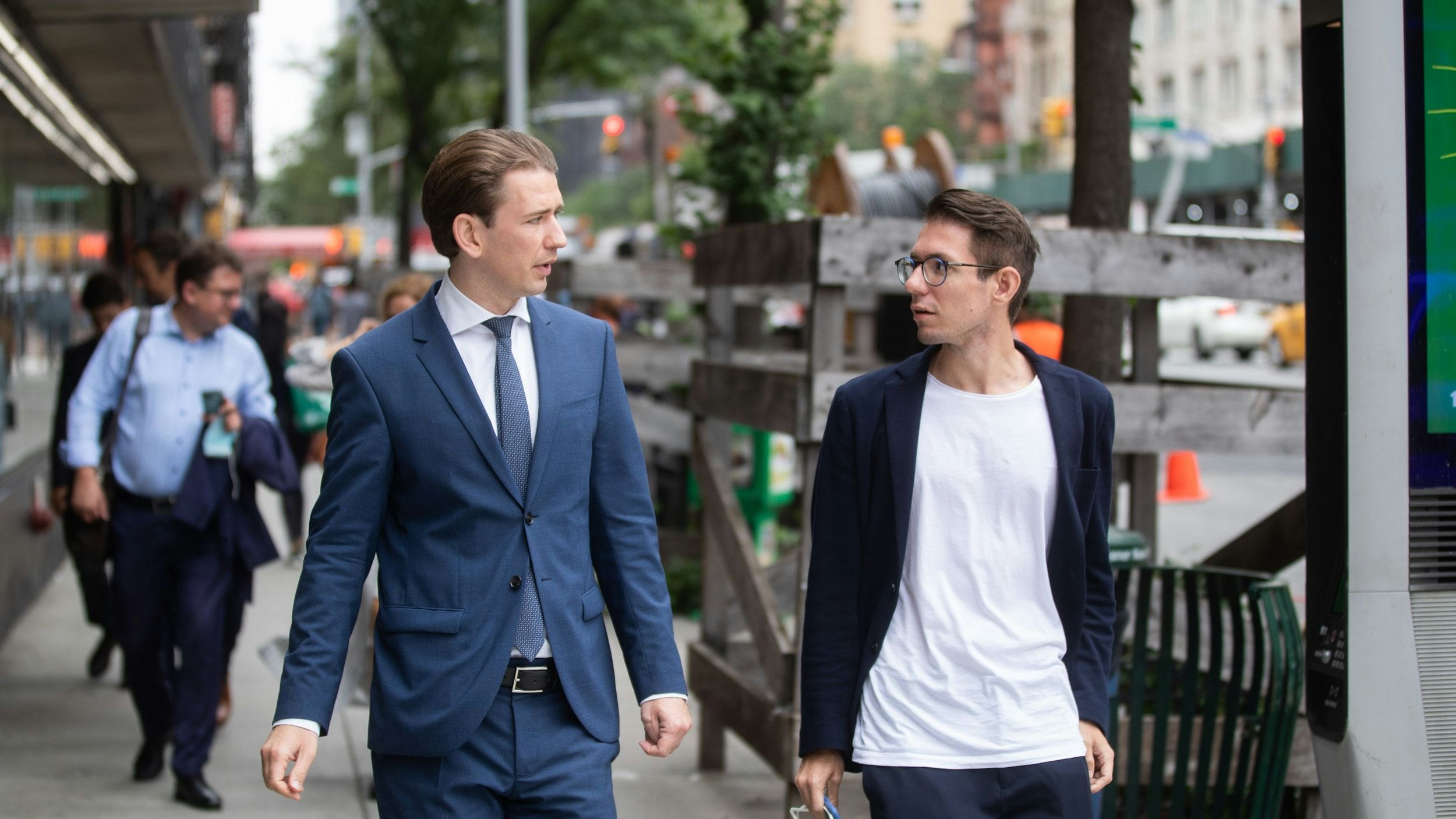 Report aus New York: <em>"Heute"</em> begleitet den Kanzler im Big Apple.