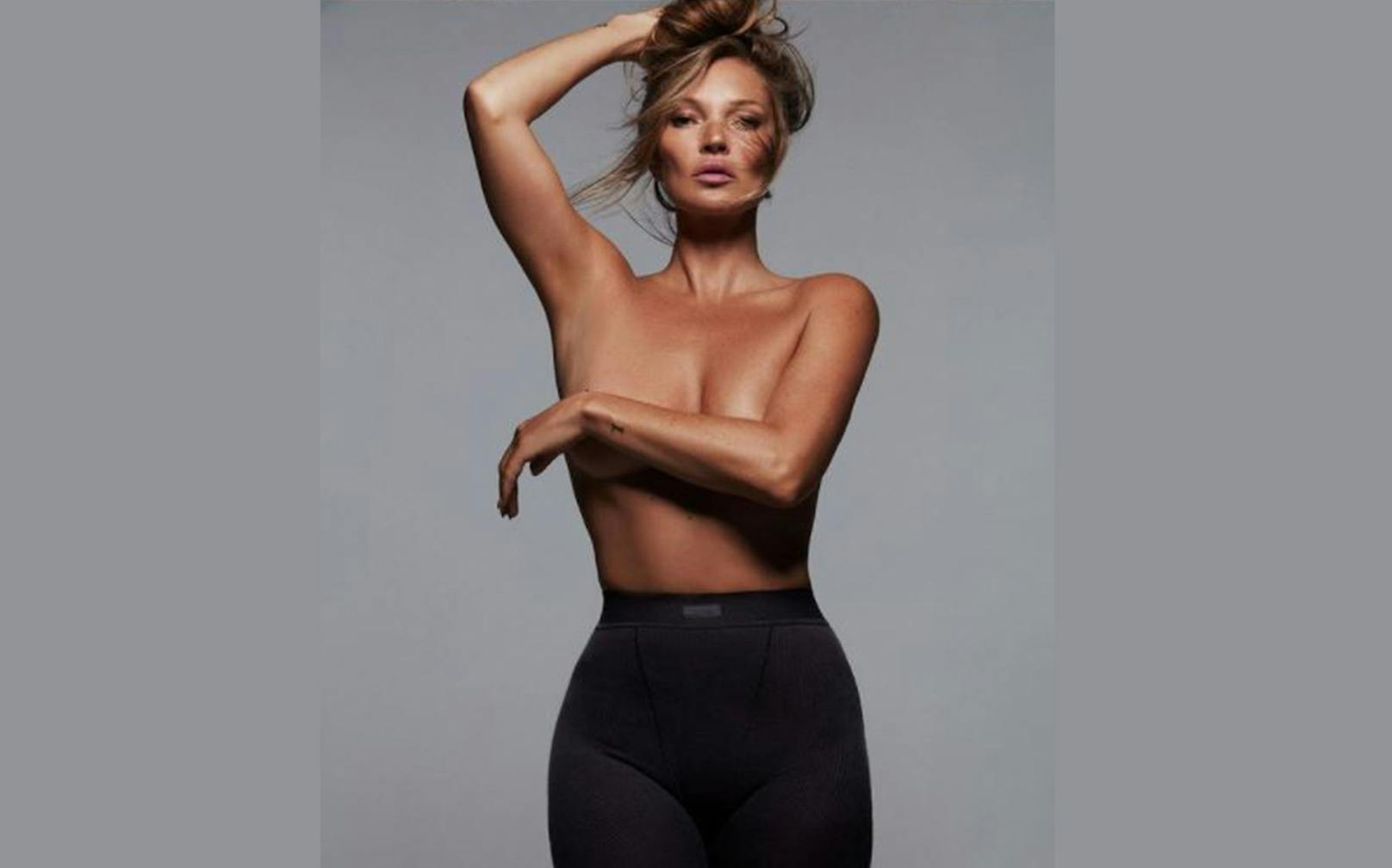 Kate Moss macht Werbung für die Kardashian-Unterwäschen-Linie "Skims"