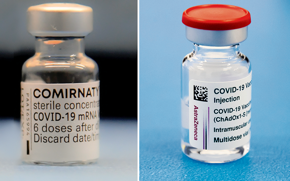 Die Impfstoffe von BioNTech/Pfizer und AstraZeneca sind Marktführer.