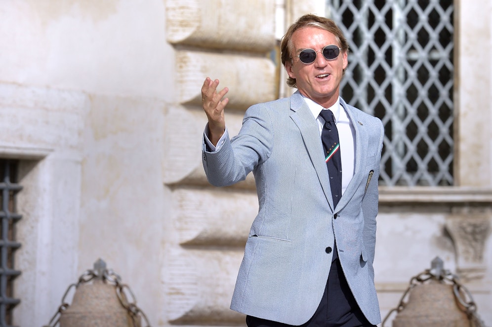 Italiens Titel-Teamchef Roberto Mancini.