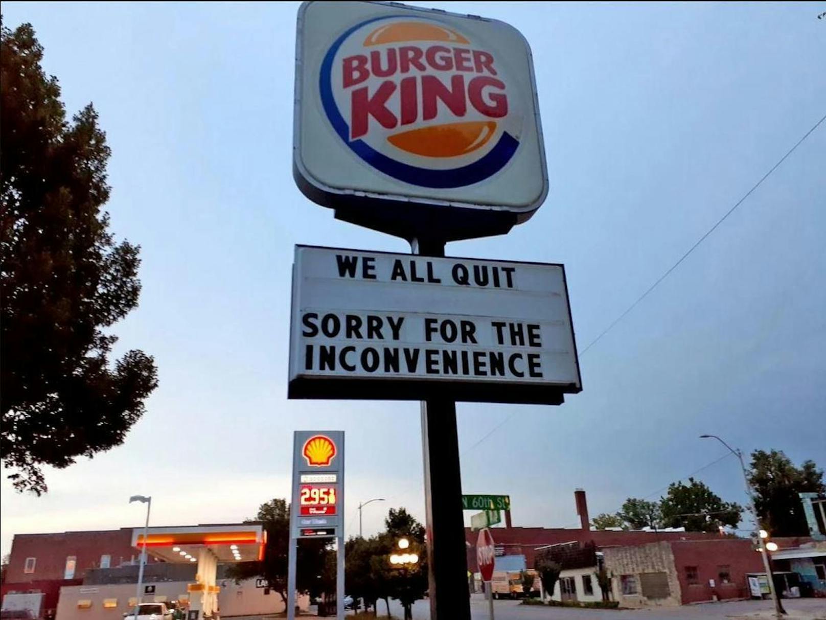 Angestellte einer Burger King-Filiale sorgten mit ihrer Kündigung für Aufsehen.