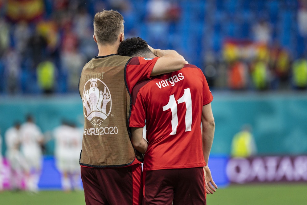 Bittere Tränen bei Ruben Vargas. 