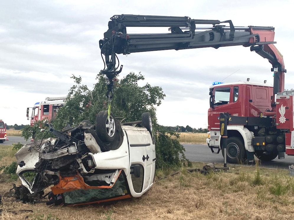 Der Mann verstarb noch an der Unfallstelle.