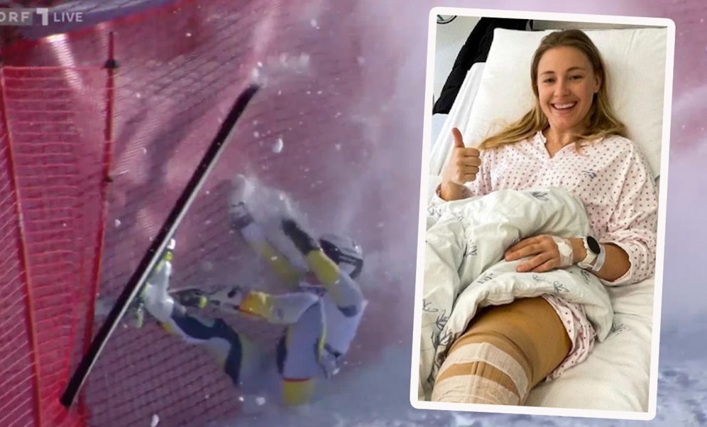 Kajsa Vickhoff Lie stürzte im Februar schwer, spricht nun über das Erlebnis.