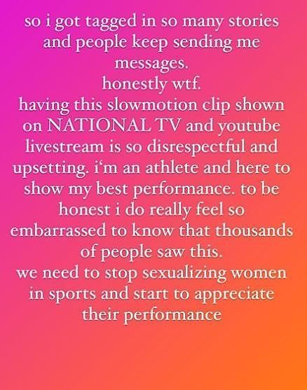 Johanna Färber beschwerte sich auf Instagram über die Aufnahmen.