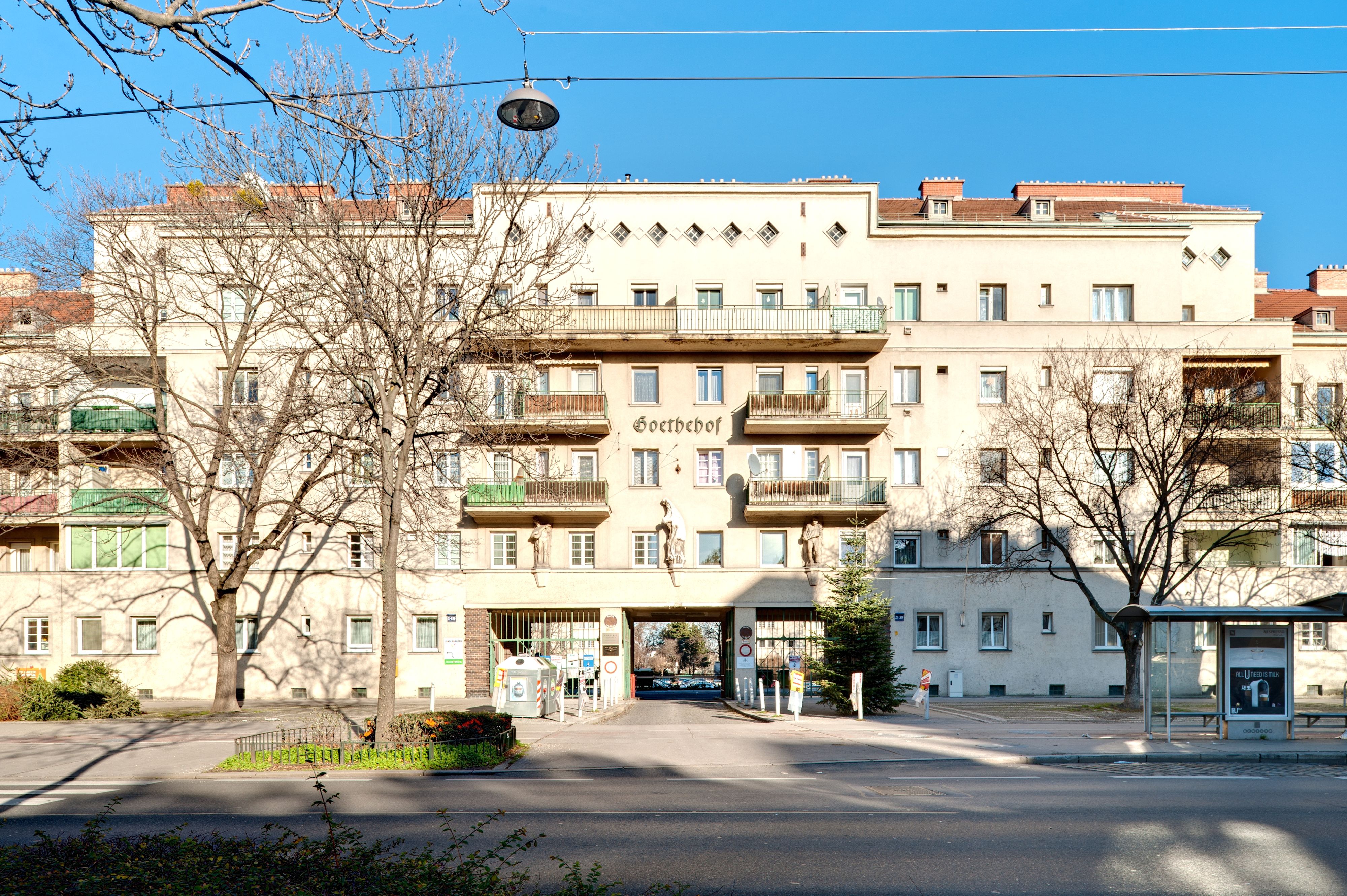 Der Goethehof in Wien 22., Schüttaustraße (Symbolbild)