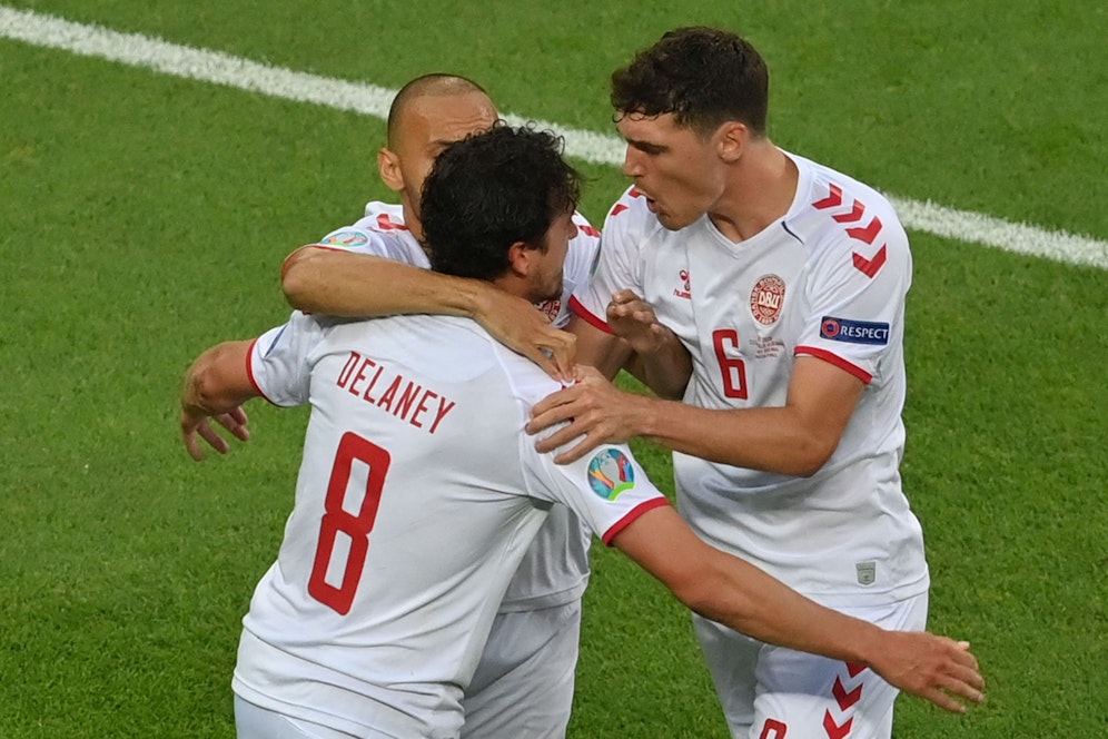 Dänemark jubelt gegen Tschechien. 