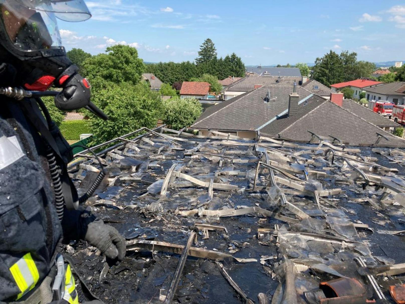 Photovoltaik-Anlage in Brand