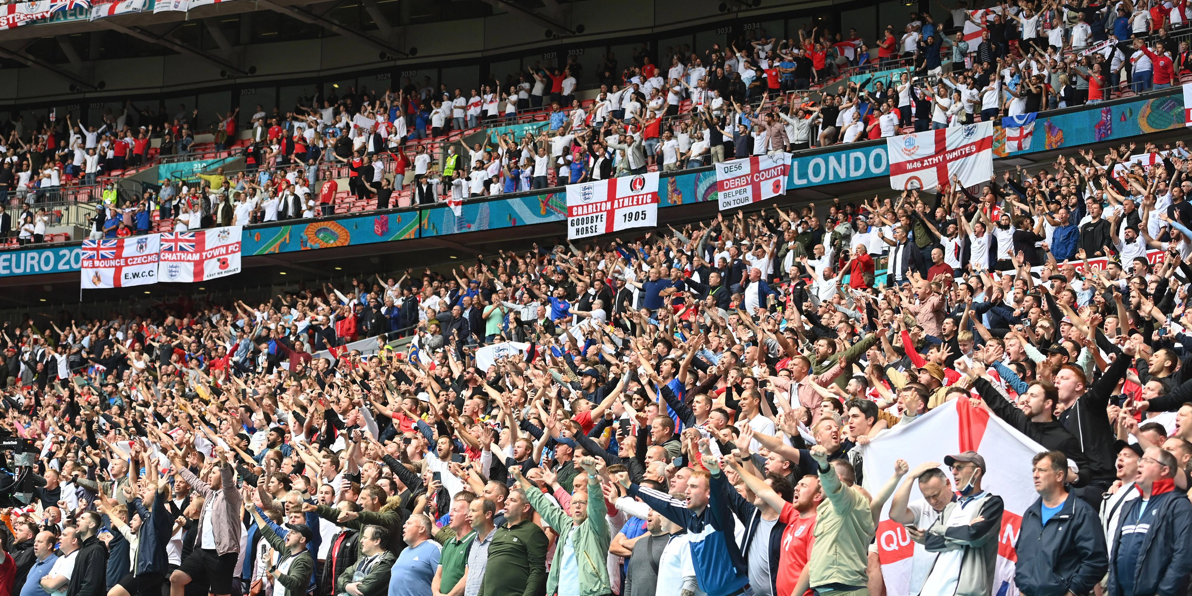 Volle Tribünen im Wembley-Stadion