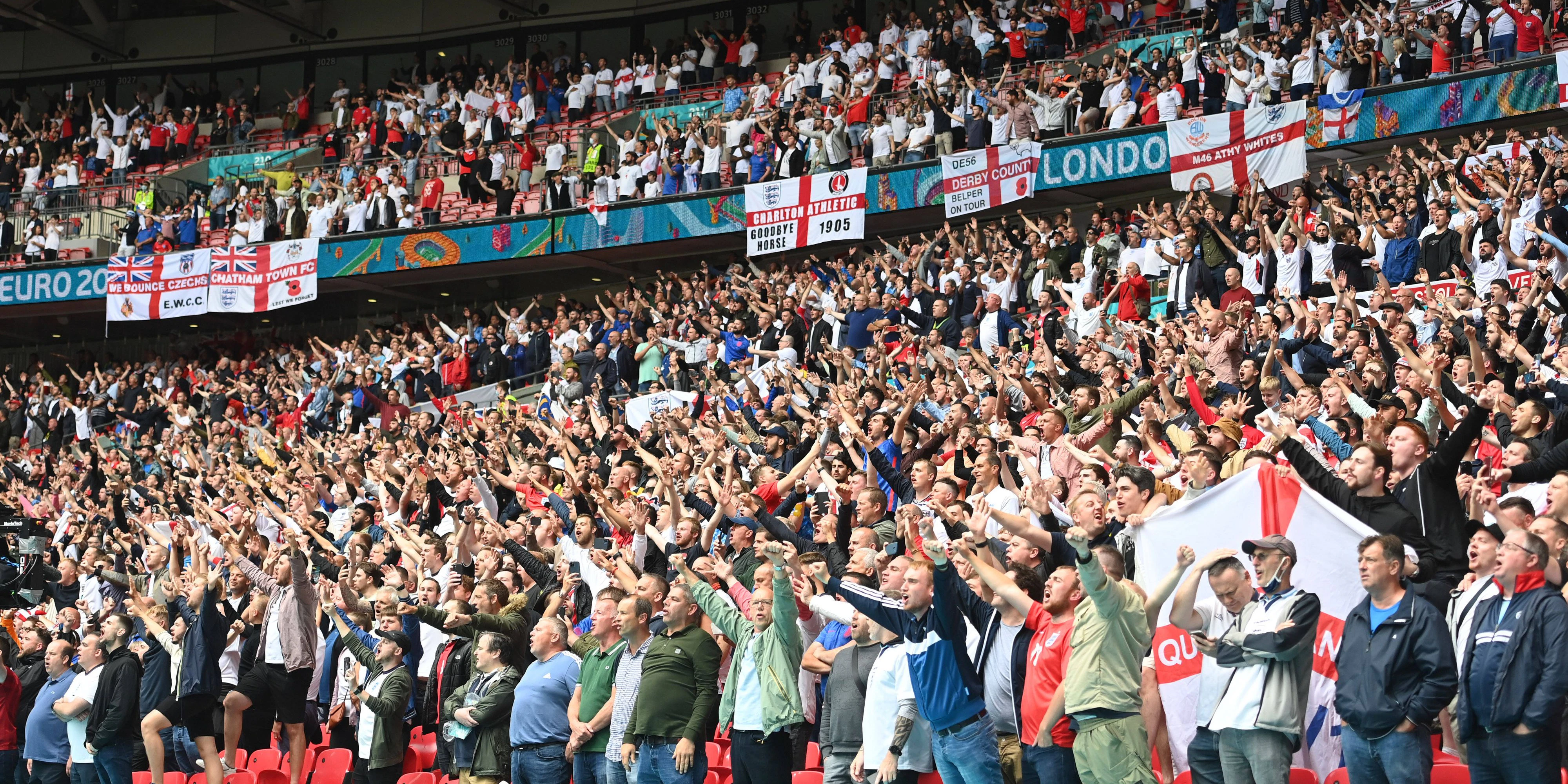 Volle Tribünen im Wembley-Stadion