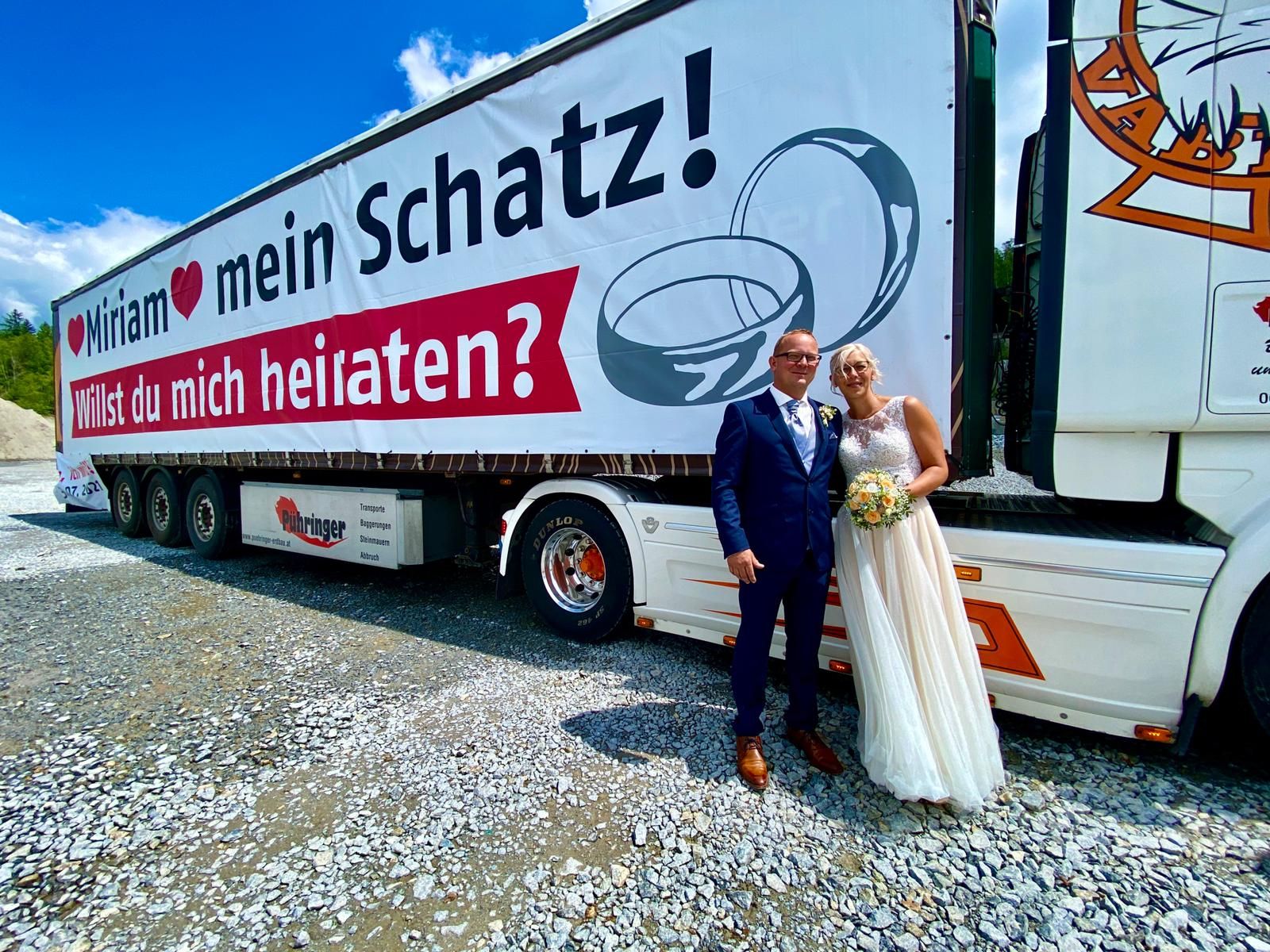 Ein Jahr nach AnTruck heiratete Erwin seine Miriam,