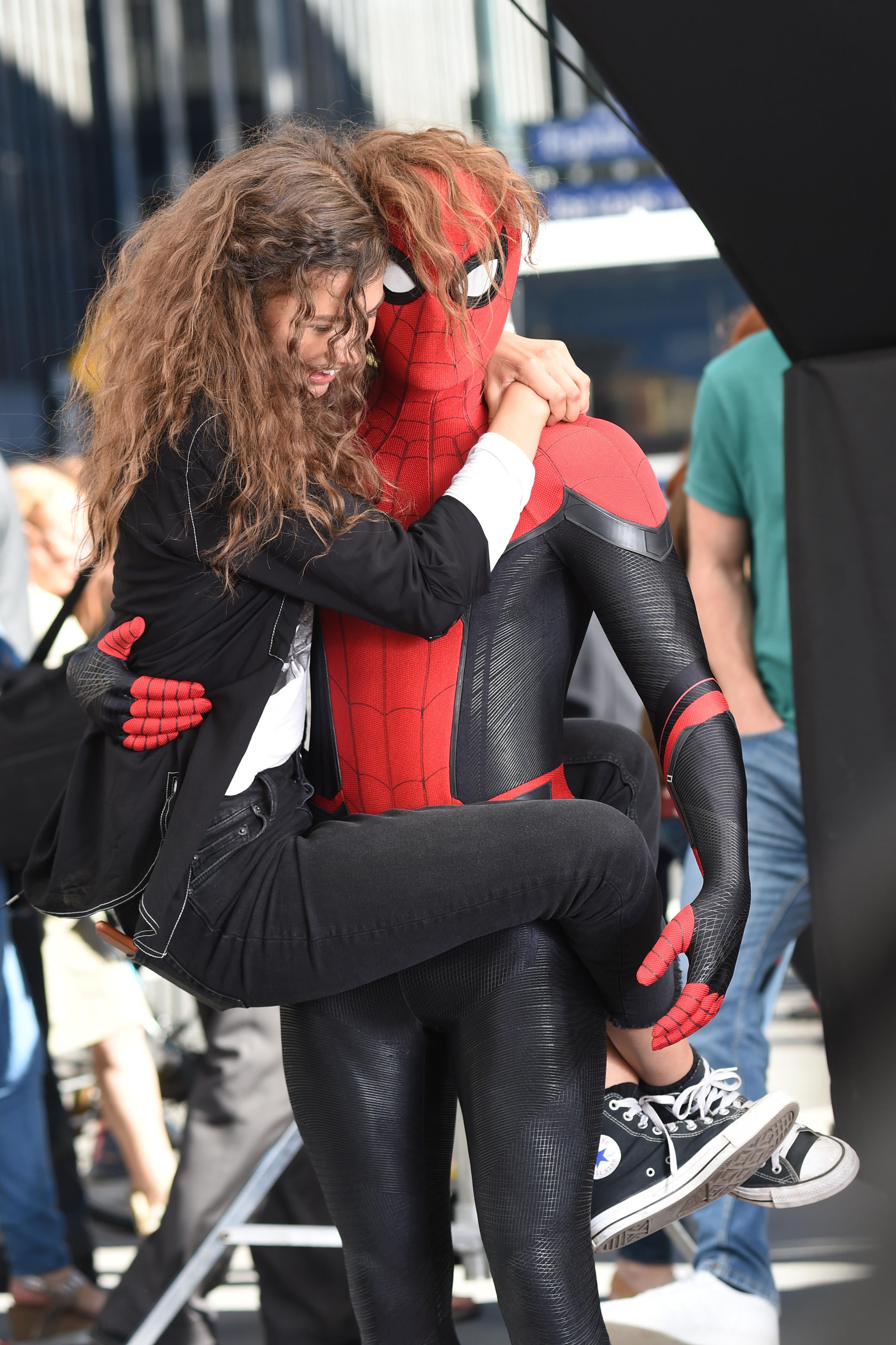 Zendaya mit Spiderman (Tom Holland) 