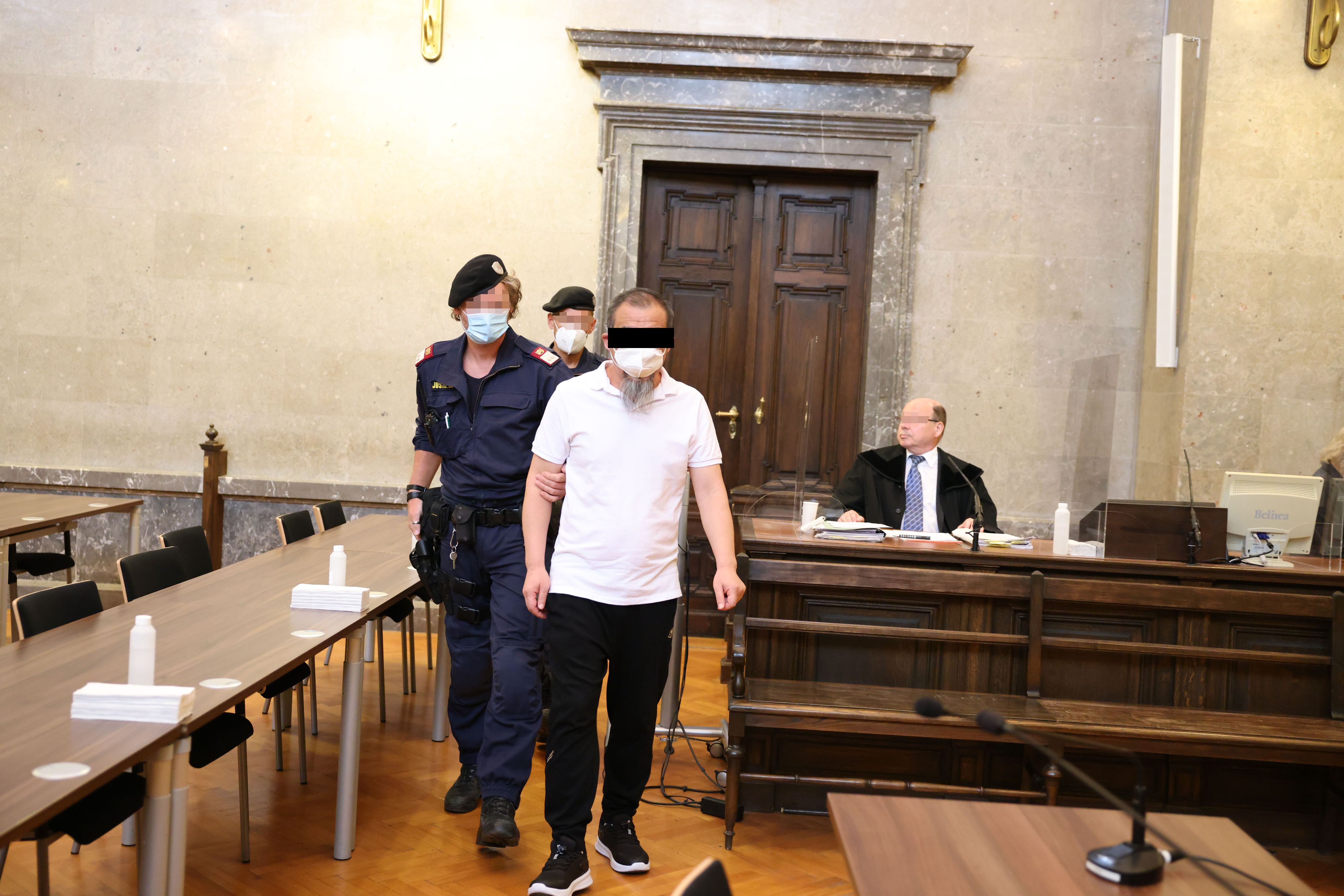 Angeklagter vor Gericht in Wien