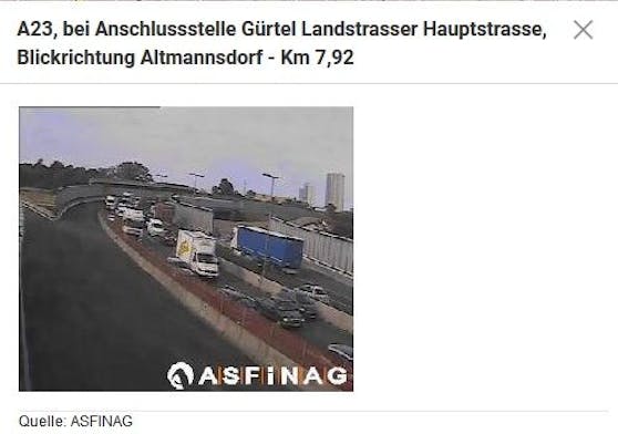 So sieht es am Montagmorgen (05.07.2021) auf der A23 aus.