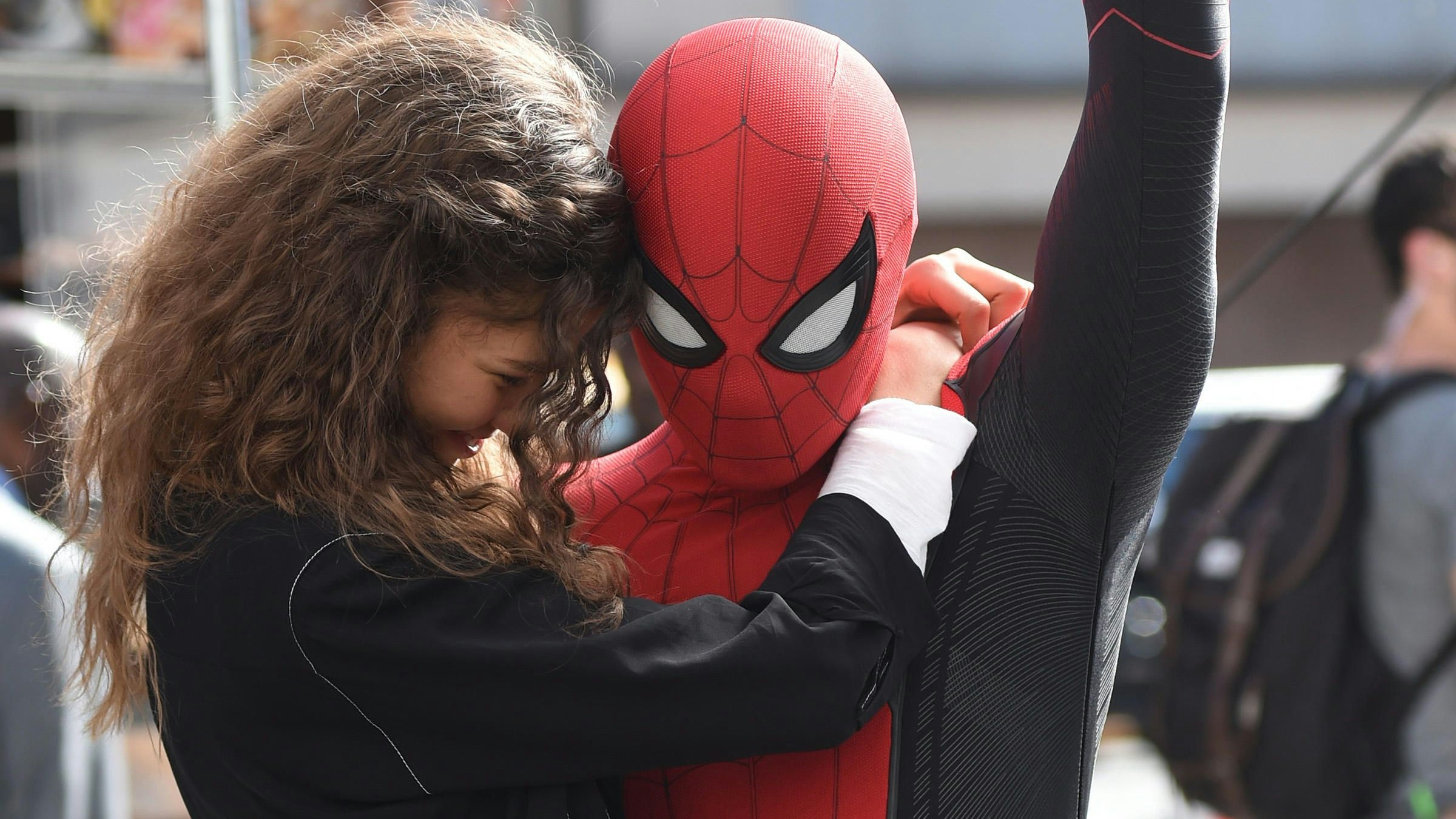 Zendaya mit Spiderman (Tom Holland)