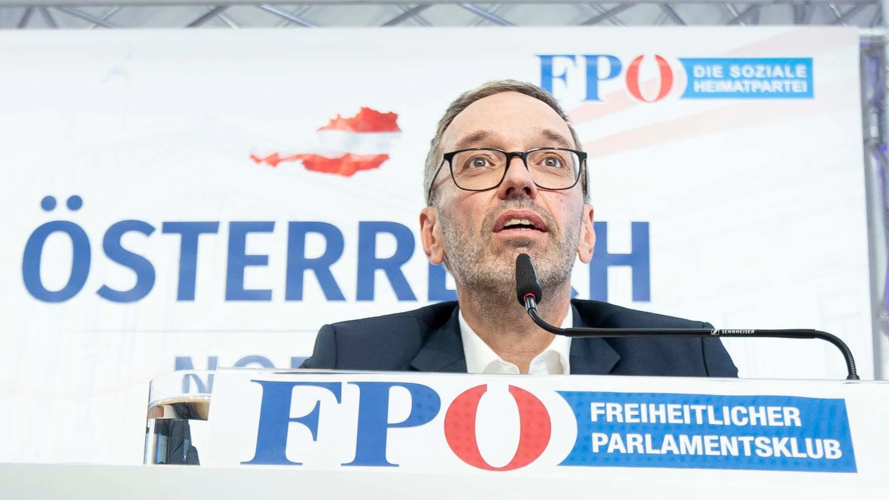 Klubobmann Herbert Kickl (FPÖ) im Rahmen der Pressekonferenz am 6. Juli 2021