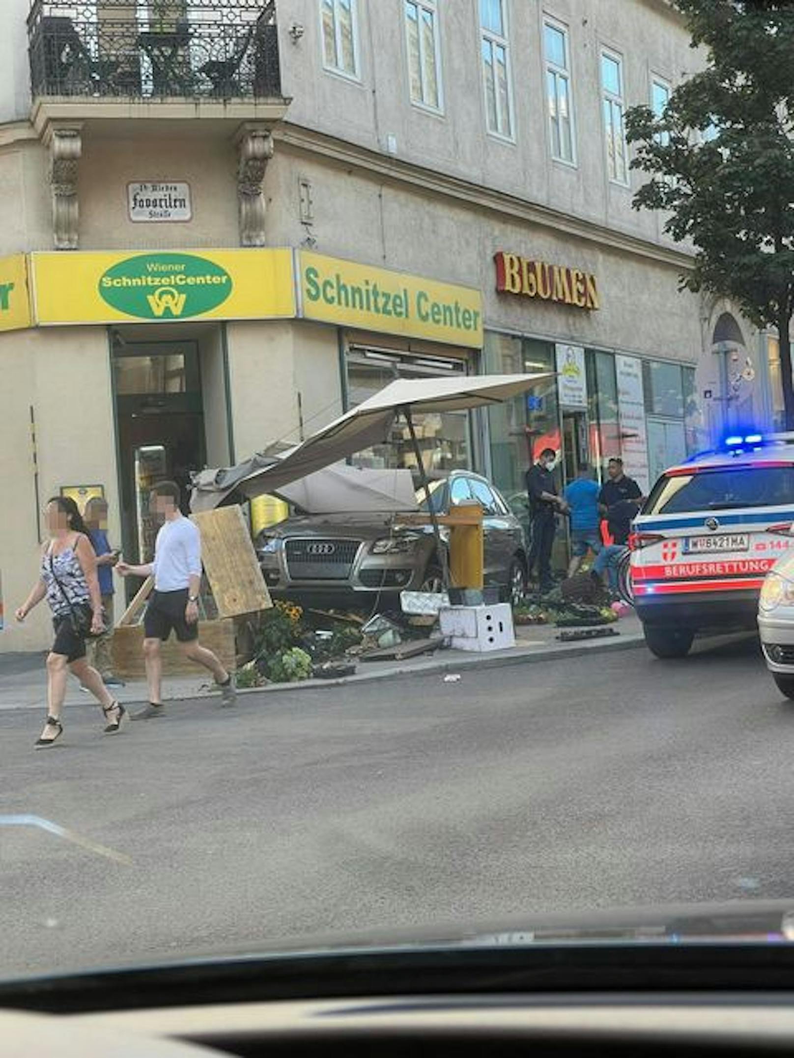 Heftiger Crash in Wien-Wieden