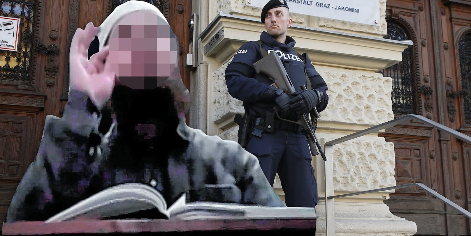 Neben "Abu Aische" ist auch Hassprediger O. (im Bild) angeklagt, sein Prozess war 2016 in Graz.