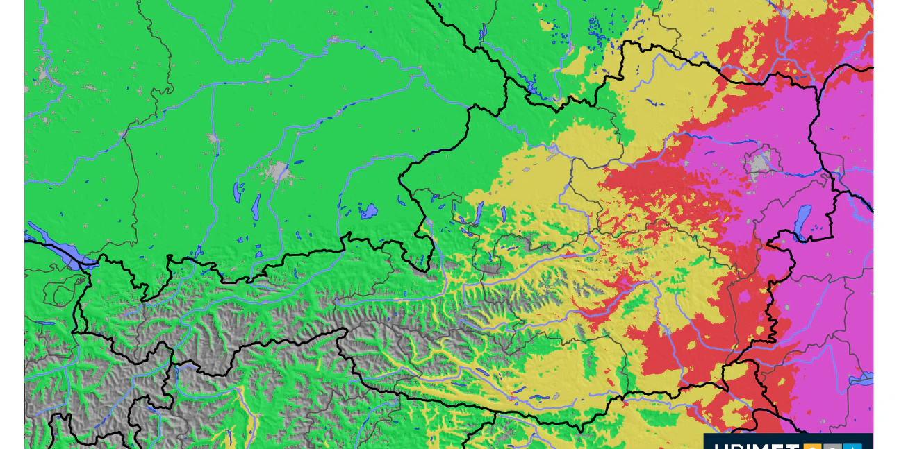 Extrem hohe Waldbrandgefahr am Donnerstag (8. Juli 2021) in Wien, Niederösterreich, Burgenland und der Steiermark