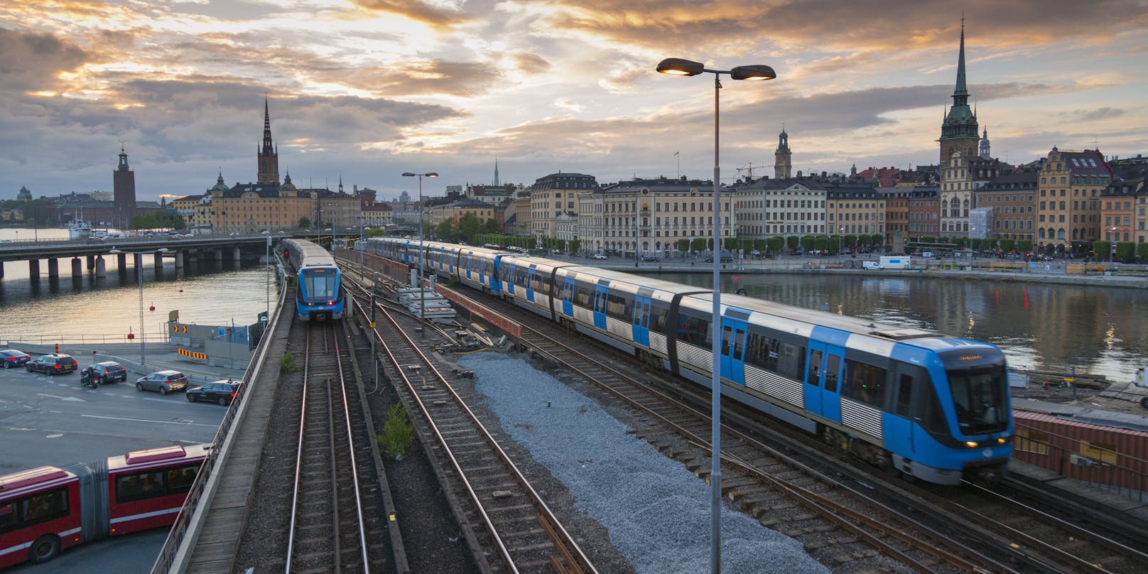 Symbolbild: Ein Zug nahe Stockholm