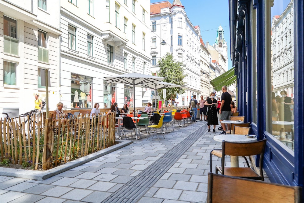 Auf den ersten Blick nicht zu erkennen, aber diese neugestaltete Gasse soll klimafit sein.