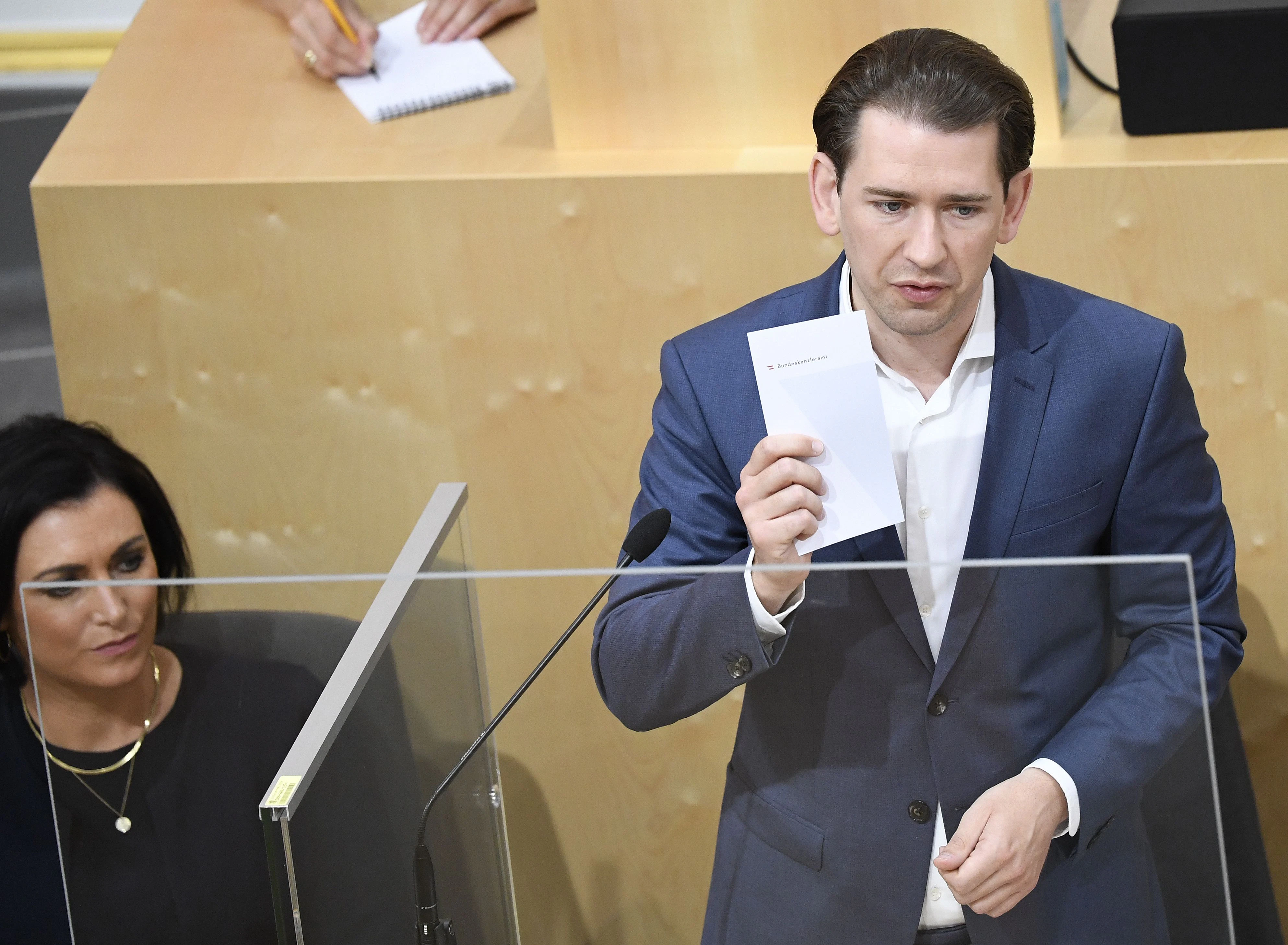 Bundeskanzler Sebastian Kurz (ÖVP) blickt optimistisch in die Zukunft. 