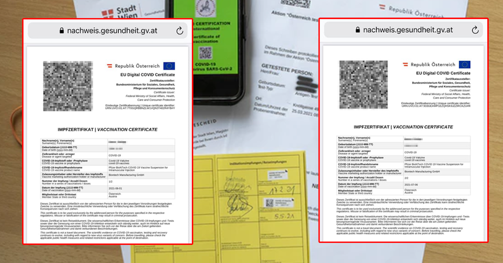 Obwohl er nie geimpft wurde, ist ein Wiener jetzt stolzer Besitzer eines grünen Passes.