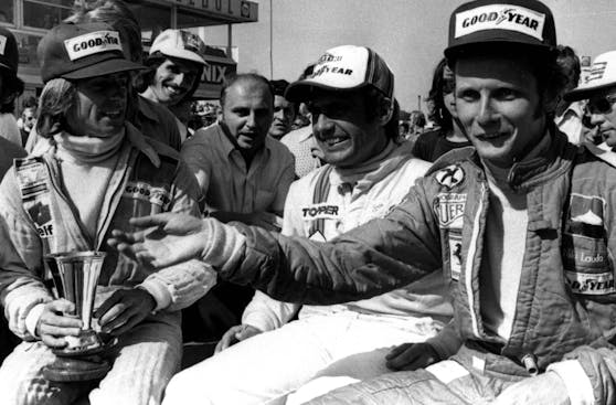 Carlos Reutemann gemeinsam mit Niki Lauda