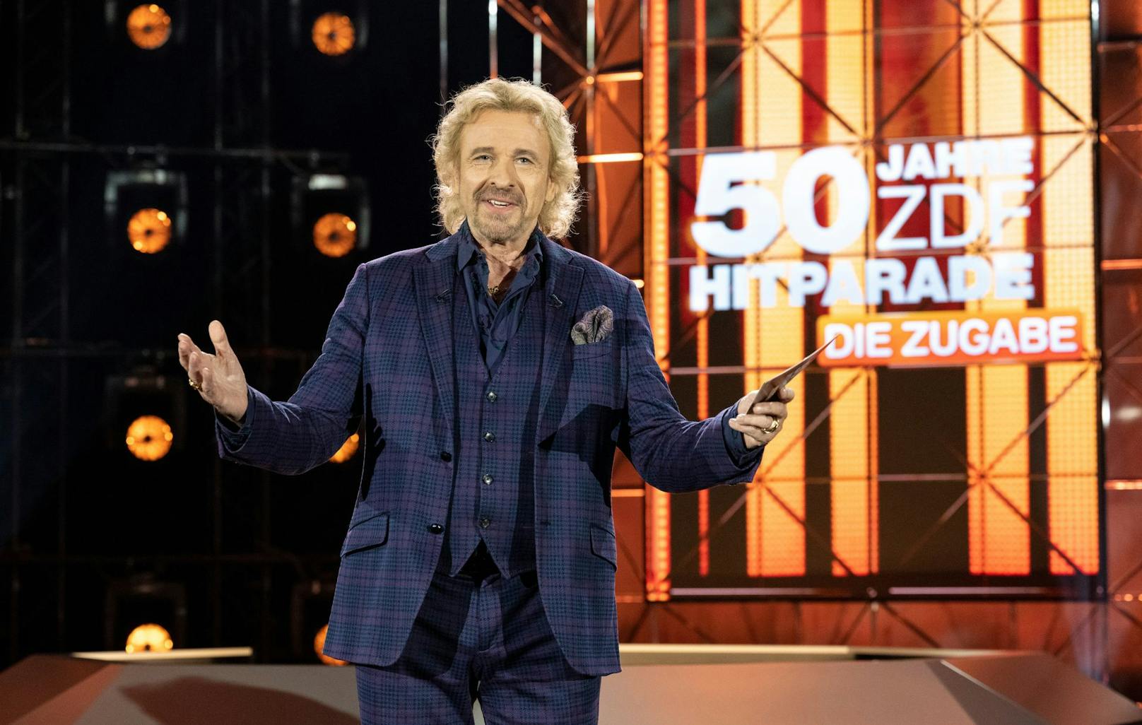 Thomas Gottschalk feiert mit der ZDF-"Hitparade" am Samstag eine TV-Zugabe