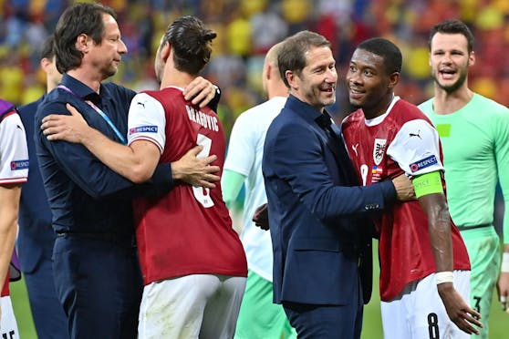 Franco Foda jubelt mit David Alaba