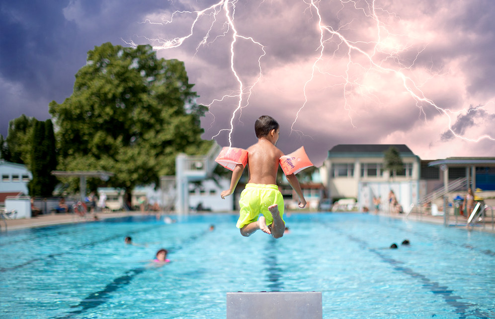 Erst Hitze, dann Blitze