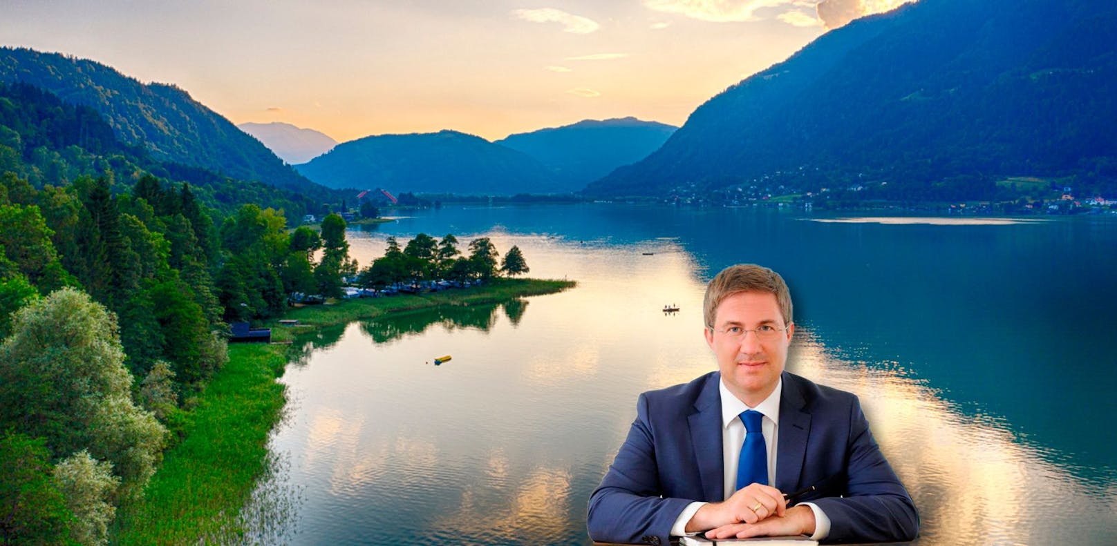 Den Welser Bürgermeister Andreas Rabl (FPÖ) "verschlägt" es an den Ossiachersee in Kärnten.