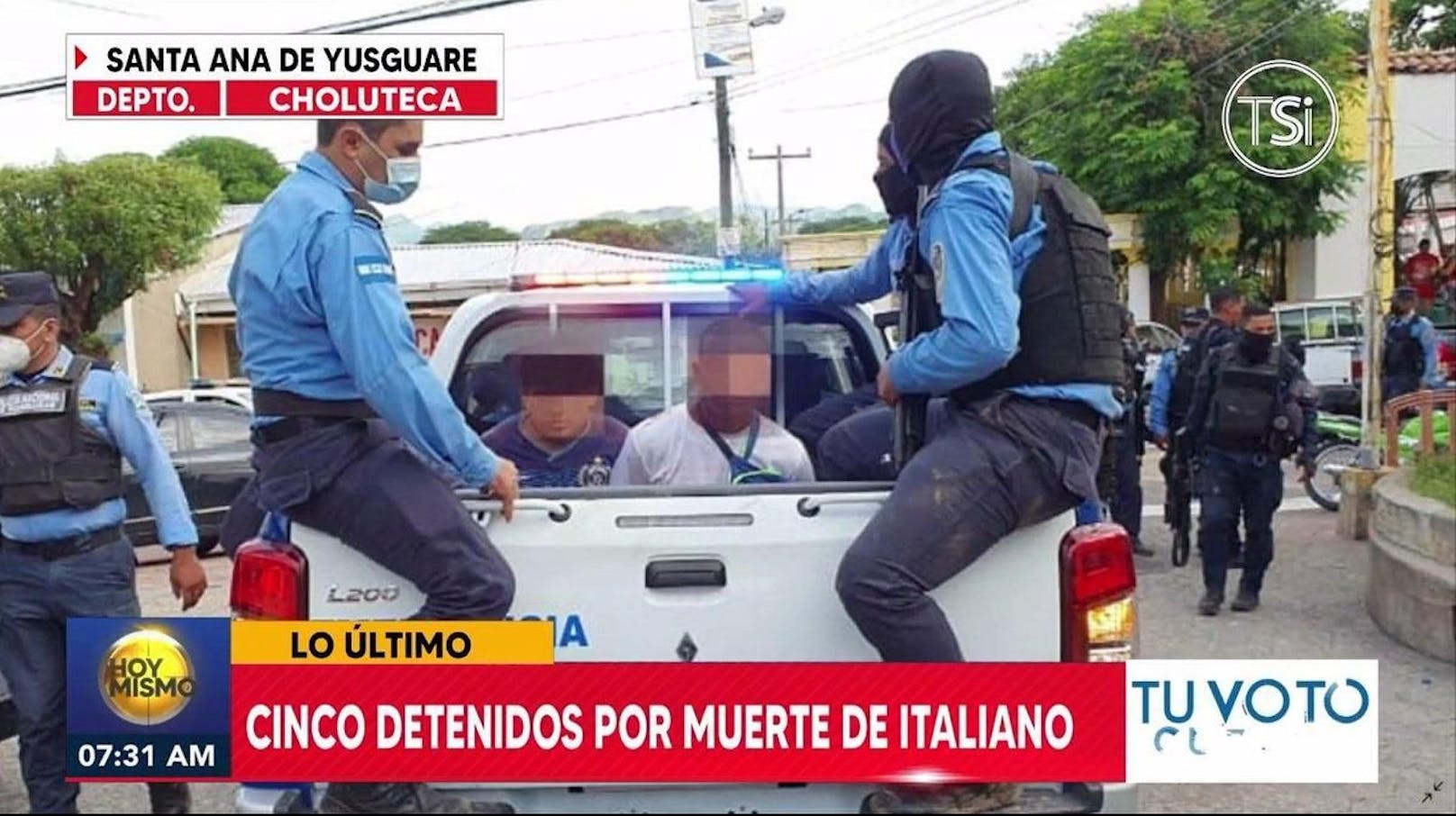 Am 9. Juli 2021 hat die honduranische Polizei fünf Tatverdächtige festgenommen.